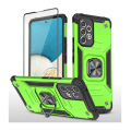 Miniatyrbild 1 av 4: Xhy Samsung Galaxy A53 5G Case med skärmskydd Magnetisk ringhållare Kickstand Militärklass helkropp Dubbellager Drop Protection Du green