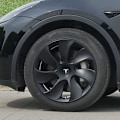 Miniatyrbild 1 av 6: Tesla Model 3 YSX Center Cap Hjul Cap Kit Lugg Mutter Cover Silver Matt (4 Nav Center Cap + 20 Lug Mutter Cover) Tesla Tillbehör matte black