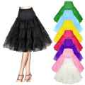 Miniatyrbild 1 av 5: 26" retro underkjol/50s Swing Vintage underkjol/rockabilly Tutu/fancy nätkjol Yellow Small-Medium 6-14