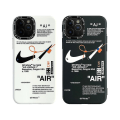 Miniatyrbild 1 av 3: För Iphone 14 Plus 13 12 11 Pro Max Off- Vit/svart frostat phone case -2st For iPhone 11 promax none