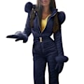Miniatyrbild 1 av 5: Dam Vinter Varm snödräkt Utomhussport Byxor Skiddräkt Vattentät Jumpsuit Blue 3Xl
