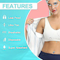 Miniatyrbild 3 av 4: Born Pretty 100 förpackningar underarmsvettskydd Aoeoun armhålsskydd Engångssvett sommar null none