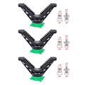 Miniatyrbild 1 av 5: Jakttillbehör Skytte V-yoke Stick Rack Shooting Top Mount 3/8-1/4 Gängfäste för jakt Stativ Bipod Monopod 3 PCS CN