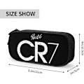 Miniatyrbild 4 av 5: Cr7 case, pennpåsar med stor kapacitet Förvaringsväska för studentpapper, lämplig för pojkar, flickor, skolkontor null none