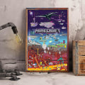 Miniatyrbild 2 av 4: minecraft spel perifer affisch dekoration dekorativ gobeläng 30*40cm 12*16inches