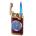 Miniatyrbild 1 av 5: Uppblåsbar tändare med elektrisk watch Creative Dial Rocker Arm Uppblåsbar tändare (gas ingår inte, måste blåsa upp dig själv) red