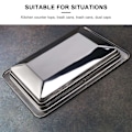 Miniatyrbild 4 av 5: Rostfritt stål soplucka Cover soptunna lock spolning Inbyggd balans Sväng klaff soplock för Silver none