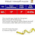 Miniatyrbild 4 av 5: Pitbull hund munkorg amstaff vattentät korg andas mesh sluta bita tugga justerbar mask för null none