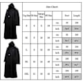 Miniatyrbild 3 av 3: Star Wars Jedi Darth Vader Kappa Cape Cosplay Kostym Fancy Carnival Party one size one size