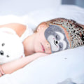 Miniatyrbild 2 av 4: 2-pack söta djur sömnmask för flickor Söt tecknad mjuk plysch för ögonbindel Sleep Eye Cover null none