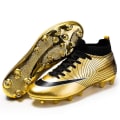 Miniatyrbild 2 av 5: KIDENG Fotbollsskor för män Fotbollsskor med hög ankel för vuxna Grästräning Sport Skor Sneakers Yj32751G Gold 41