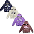 Miniatyrbild 1 av 4: 4tune Stars Autumn Winter Hoodie Cardigan Jacket Sweatshirt Loose Top Sweatshirt beige white S