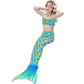 Miniatyrbild 2 av 4: Barn Flickor Mermaid Tail Bikini Set Badkläder Baddräkt Simdräkt_y Green 8-9 Years