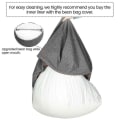 Miniatyrbild 3 av 5: Nytt innerfoder för Bean Bag Chair Coer Stor Lättstädad Soffsits coolwhite 80x90cm