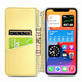 Miniatyrbild 2 av 5: Case för Iphone 12 Pro plånboksmönster Etui Handytasche Coque präglat cover - guld null none