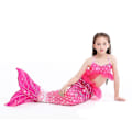 Miniatyrbild 2 av 3: Flickor Ruffel Badkläder Crop Top Trosor Mermaid Tail 3st Set Baddräkt Strandkläder Unicorn 6-7 Years