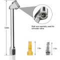 Miniatyrbild 4 av 7: V2ine 8 tums uppblåsbar förlängningsgummislang, lås på luftchuck+gummislang+1/4&#34; Quick Plug, Closed Flow Tire Inflator Chuck med klämma för 1Set inflate kit