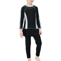 Miniatyrbild 1 av 3: Modest Burkini Badkläder Barn Flickor Muslimska Islamiska Baddräkt Strandkläder Black 7-8 Years