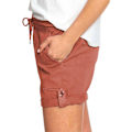 Miniatyrbild 2 av 4: Dam sommar elastisk midja dragsko cargoshorts med fickor korta byxor Orange S