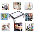 Miniatyrbild 4 av 5: Läsförstoringsglas med 4 led-lampor, synskadade, äldre, sömnad, 270*205*110 mm null none