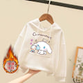 Miniatyrbild 4 av 5: Sanrioed Plysch Anime Cinnamoroll Melodi Tecknad Barntröja Kawaii Baby Boy Girl Sweatshirt Pullover Rock Barn Kläder Present 120 BM-14LKOPP