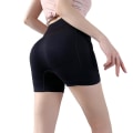 Miniatyrbild 3 av 4: Sömlösa shorts med hög midja Kvinnor Hip Push Up Shorts Säkerhetsbyxor Fitness Boxer Trosa Magkontroll Underkläder Kalsonger Z M style1 blue