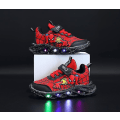 Miniatyrbild 1 av 5: Spiderman Barnskor Nya Pojksneakers Med Ljus Nya Barnskor Red 26
