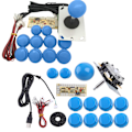 Miniatyrbild 2 av 5: Zero Delay Arcade Diy Kit USB Encoder till PC Arcade Sanwa Joystick Tryckknappar Blue
