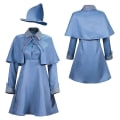 Miniatyrbild 2 av 4: Trollkarlsskola Häxa Fleur Isabelle Delacour Cosplaydräkt Beauxbaton Magic Dam Skoluniform Hattklänning Kostym Halloween Hög kvalitet S