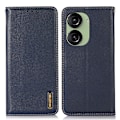 Miniatyrbild 1 av 5: Rfid-blockerande phone case för Asus Zenfone 10 5g/zenfone 9 5g, Cover i äkta koläder Blue