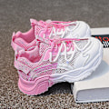 Miniatyrbild 1 av 5: Barnskor Flickor Mode Mesh Andas Mesh Skor Mjuk botten Färgglada Casual Sportskor Pink 34