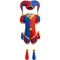 Miniatyrbild 2 av 4: 2024 Anime Pomni The Amazing Digital Circus Cosplay Kostym Barn Overall Halloween Kostym Purim Barn Kostym Cartoon Cos 6T(130) e1