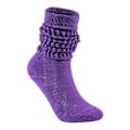 Miniatyrbild 2 av 3: Scrunch strumpor för kvinnor Bomull Slouch Sock, Kvinna Knähög Boot Sock purple none