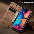Miniatyrbild 3 av 5: Kompatibel med Samsung Galaxy A30/a20/m01s Case Kortplats Flip Magnetisk Stativ Case För Samsung Galaxy A30/a20/m01s Premium Pu Leather Yellow