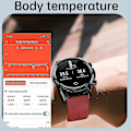 Miniatyrbild 4 av 5: 2023 Blodsocker Smart Watch Ecg+ppg Monitoring Blodtryck Kroppstemperatur Smartwatch Herr Ip68 Vattentät Fitness Tracker - Smart Wat Black