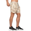 Miniatyrbild 2 av 5: 2-i-1 träningsshorts för män med blixtlåsförsedda fickor light yellow M
