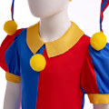 Miniatyrbild 4 av 4: 2024 Anime Pomni The Amazing Digital Circus Cosplay Kostym Barn Jumpsuit Halloween Kostym Purim Barn Kostym Cartoon Cos 7-8T(140) d4