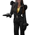 Miniatyrbild 1 av 5: Dam Vinter Varm snödräkt Utomhussport Byxor Skiddräkt Vattentät Jumpsuit Black M
