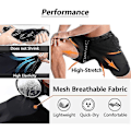 Miniatyrbild 5 av 5: Anime Print 2 i 1 Gym Shorts för män, atletiska träningsshorts med foder, Bodybuilding Training Running Jogging Quick Dry Red 1 M