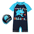 Miniatyrbild 2 av 3: Barn Pojkar Flickor Dinosaurie Baddräkt One Piece Sunsafe Swimwear Simdräkt HY20071B M