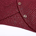 Miniatyrbild 4 av 5: Vinter Lös Turtleneck Tröja Långärmad Knapp Casual Pullover För Kvinnor Red M