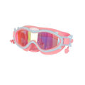 Miniatyrbild 1 av 4: Barn Simglasögon Barn Wide Vision Anti-dimma Anti-uv Snorkling Dykmask Öronproppar Utomhus Vattensport Simglasögon Pink