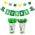 Miniatyrbild 3 av 4: St Patrick's Day-festtillbehör för festdekorationer, serverar 16 null none