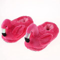 Miniatyrbild 4 av 5: Plysch tofflor för vuxna unisex flamingo tofflor för vinter höst (cv-3) rose red