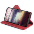 Miniatyrbild 3 av 5: Skin-touch skal för Xiaomi Redmi Note 12 4g stråhatt cover Pu läderställ case Red