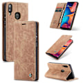 Miniatyrbild 1 av 5: Kompatibel med Samsung Galaxy A30/a20/m01s Case Kortplats Flip Magnetisk Stativ Case För Samsung Galaxy A30/a20/m01s Premium Pu Leather Yellow