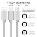 Miniatyrbild 4 av 5: Infällbar 3 i 1 multi USB laddarkabel för mobiltelefoner surfplattor null none