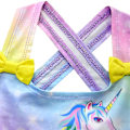 Miniatyrbild 3 av 5: 5-9 år Flickor Unicorn Swimsuit Baddräkt Baddräkt Summer Beach_c 6-7 Years