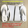 Miniatyrbild 3 av 4: Kvinnor Modetofflor Superhöga klackar Strand Flip Flops Mjuka EVA Sommarskor Kvinna Plattform Slides 11CM Damsandaler SH07021 black 9cm 9 (24.5cm)
