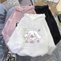 Miniatyrbild 2 av 5: Sanrioed Plysch Barn Huvtröjor Anime Cinnamoroll Tecknad Kläder Baby Pojkar Flickor Tröjor Tröjor Toppar Kappa Present 140 NM-9BGHTY